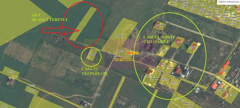 Teren pentru casa/case in Branesti pe strada Toporasi